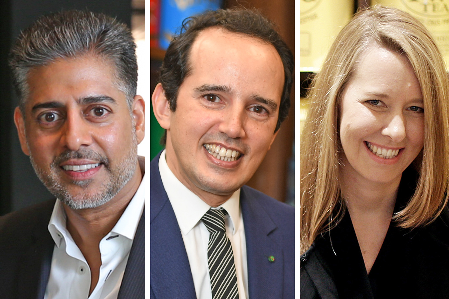 (From top) TWG Tea Company founder and former chief executive officer Manoj Murjani, current chief executive officer Taha Bouqdib and his wife Maranda Barnes. The latest legal tussle is over the ownership of the firm's Internet domain name which rema