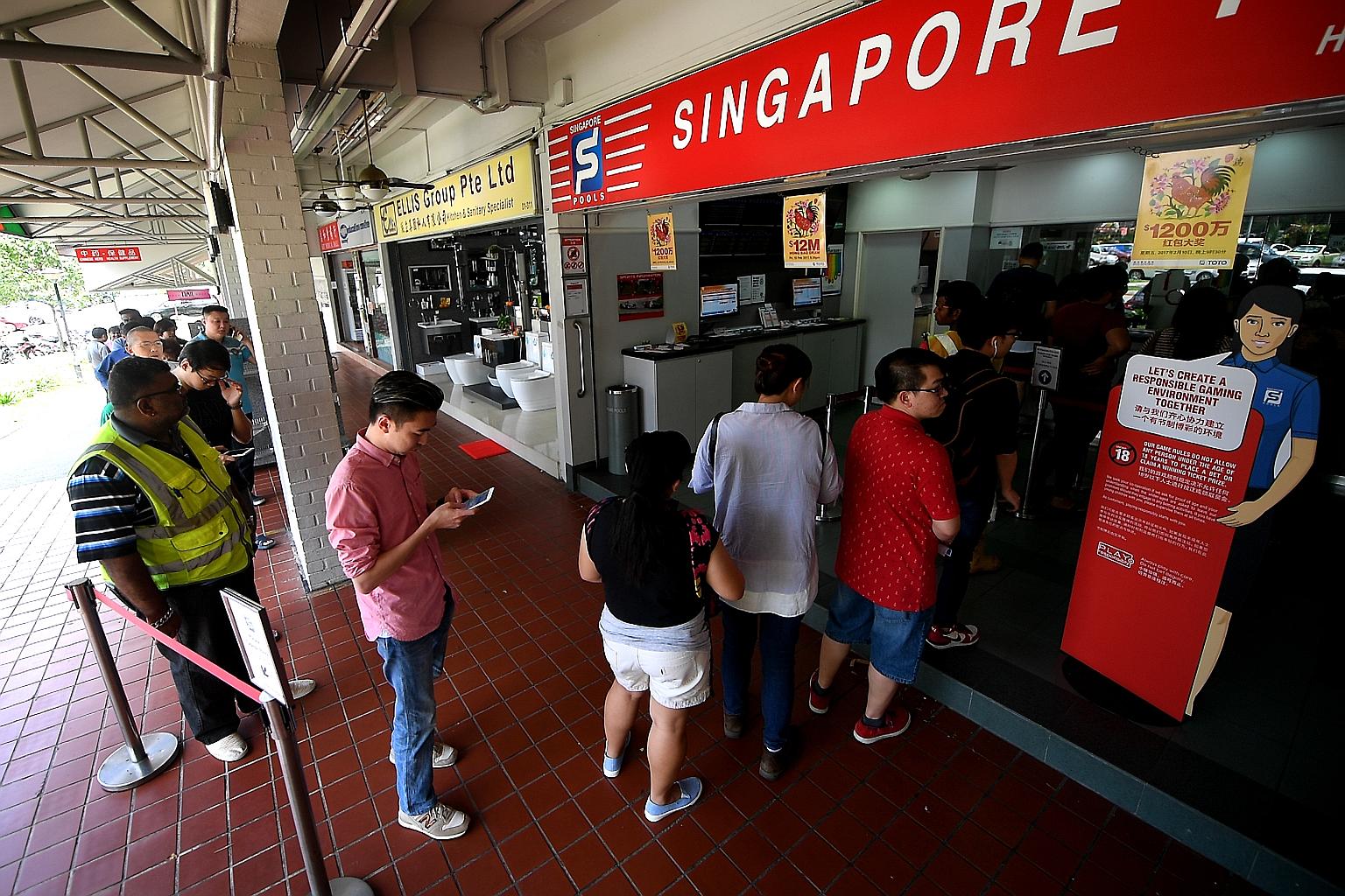The unclaimed prizes for Singapore Pools' past four financial years came up to about $190 million.