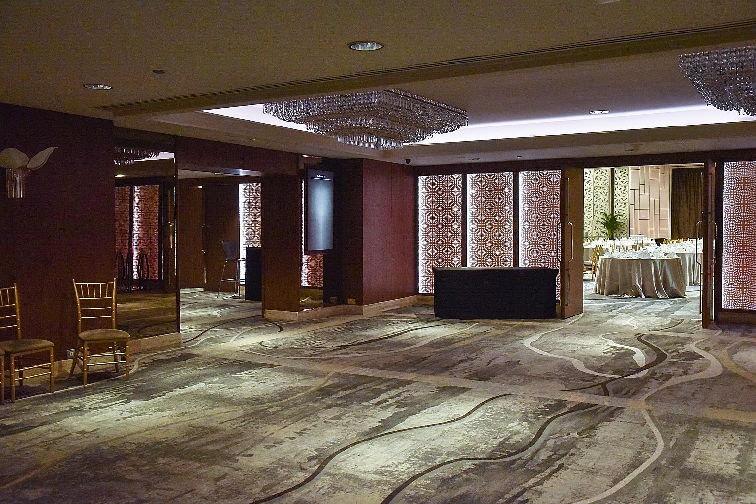 The hotel is working to clean and sanitise the Grand Mandarin Ballroom and dispose of all ready-to-eat food, as instructed by the authorities. According to the Mandarin Orchard, organisers of all upcoming events have been told to make alternative arr