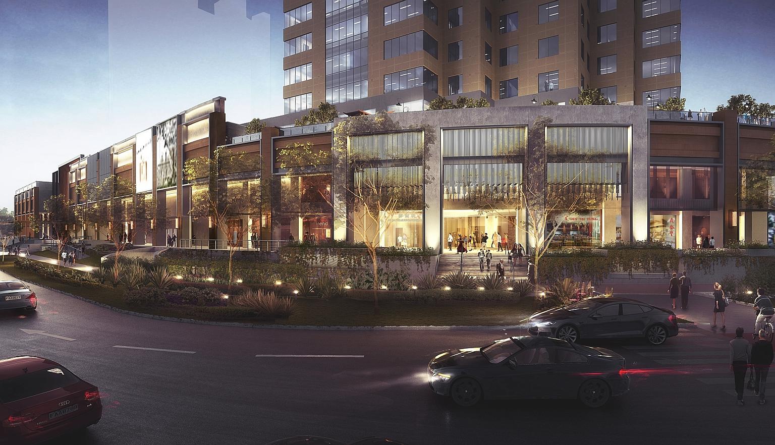 An artist's impression of the refurbished Great World City. The first phase of its facelift will be completed this month.