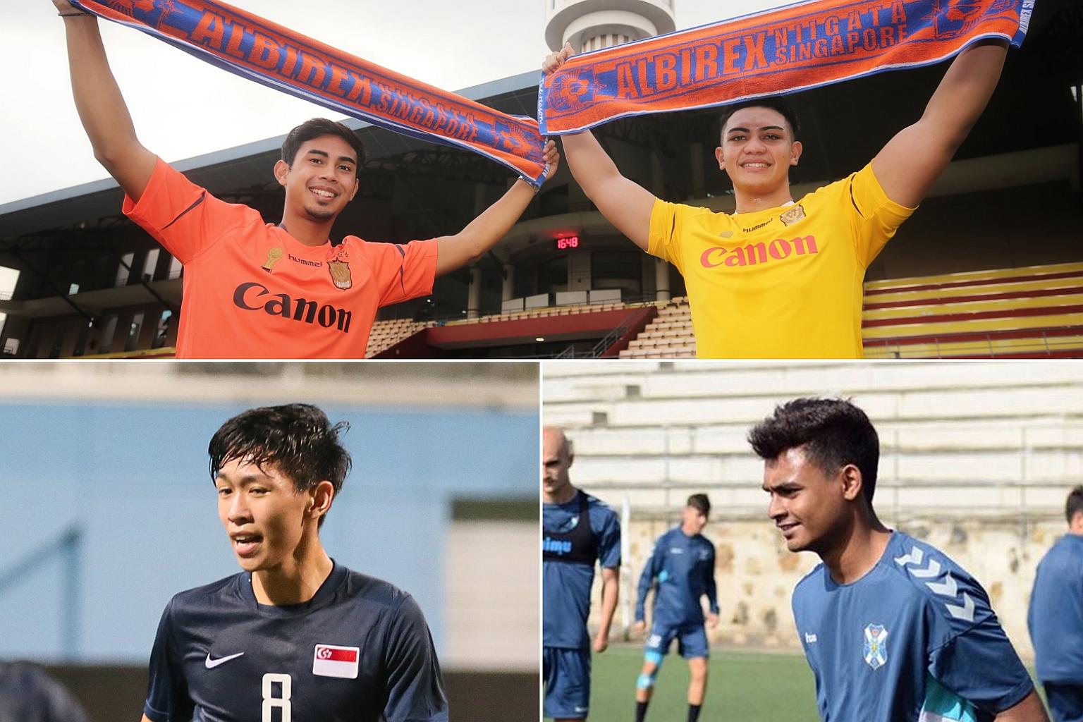 Football: Albirex Niigata could sign up to four Singaporean