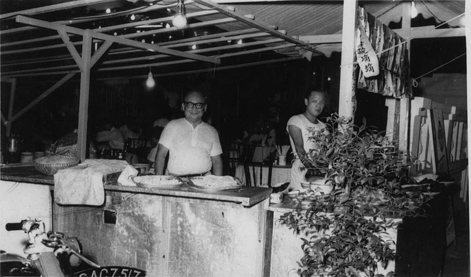 Spring Court founder Ho Loke Yee at his stall at Great World Amusement Park, where he started the business in 1929.