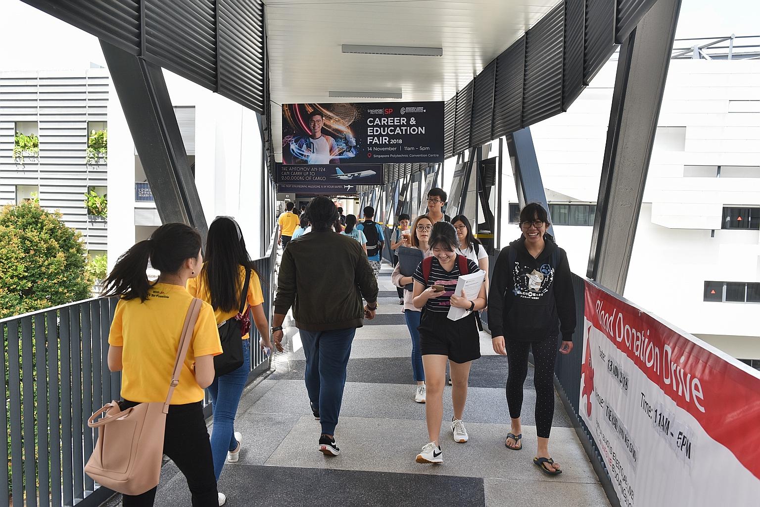 With the change, the polytechnics will take into account the job experience of working adults applying for full-time courses, even if they do not meet the cut-off in terms of academic points.