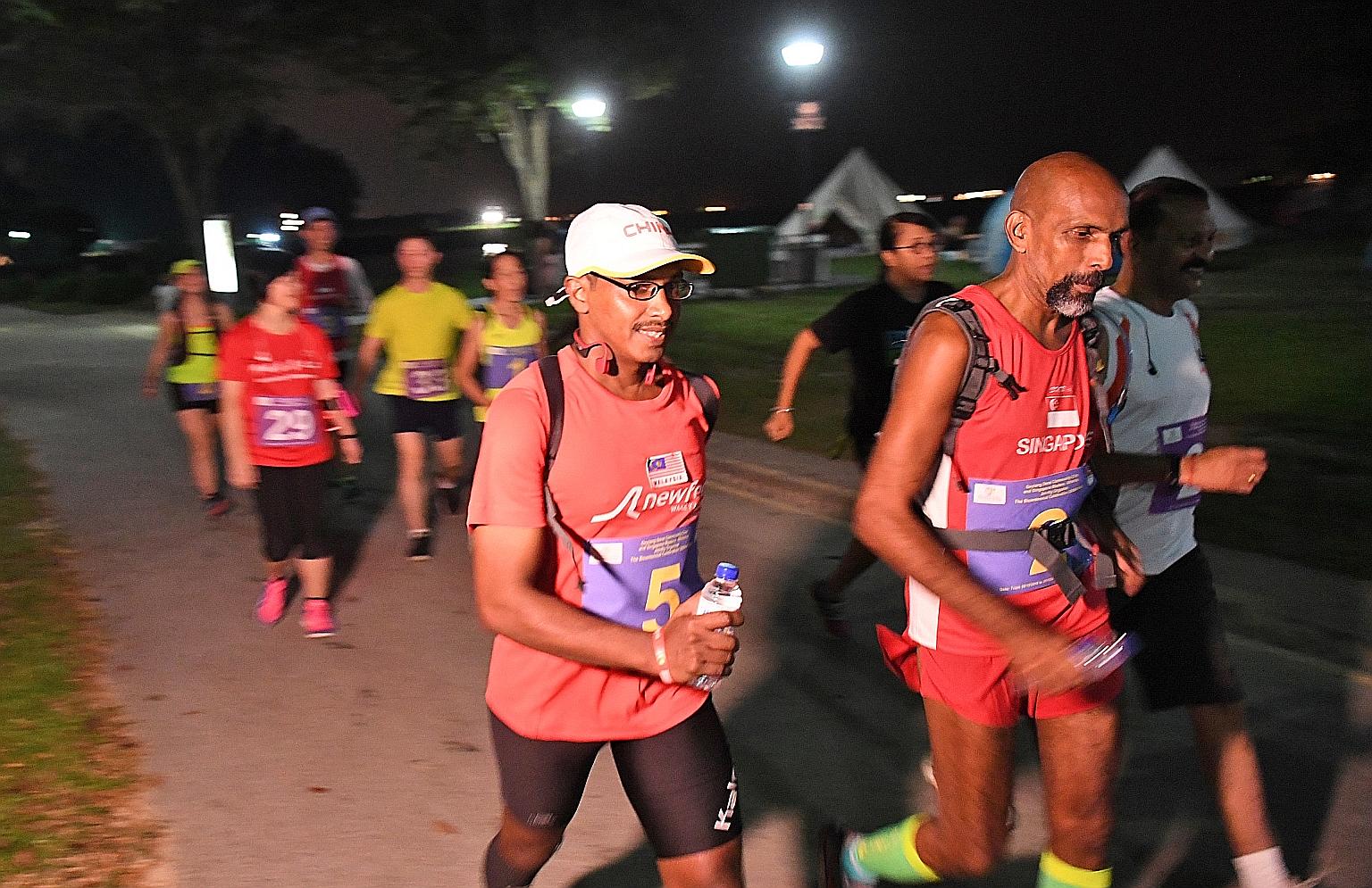 This is no walk in the park but a trek of 200km that started in East Coast Park last night and is slated to end at the same place only tomorrow. A total of 148 people are taking part in the walk, which is meant to commemorate 200 years of Singapore's