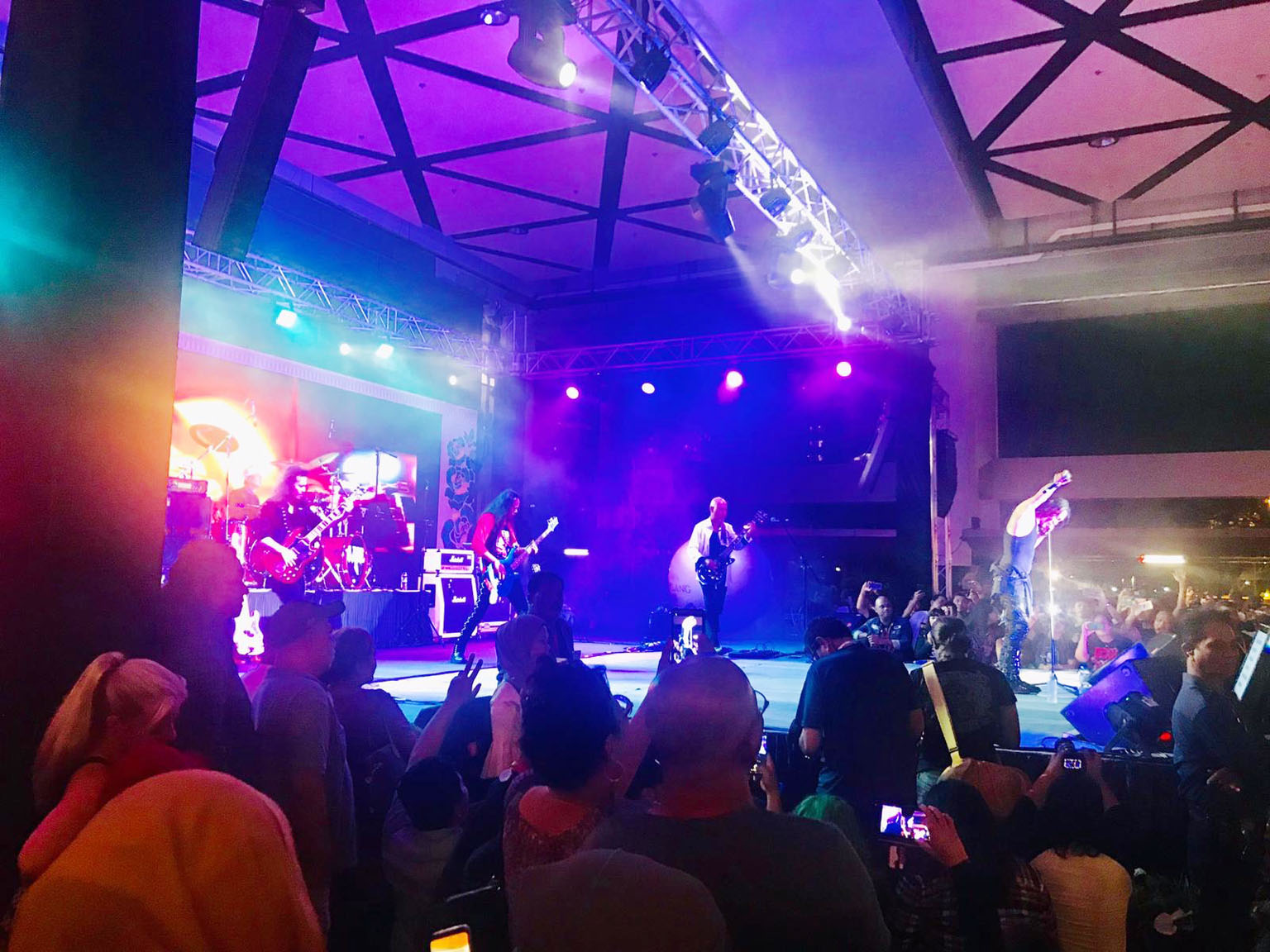 Local rock band Rusty Blade performing at RockFest 2018, which ran from last Thursday to Sunday. The event also featured performances by other bands such as Diorama, as well as a karaoke competition and food fair.