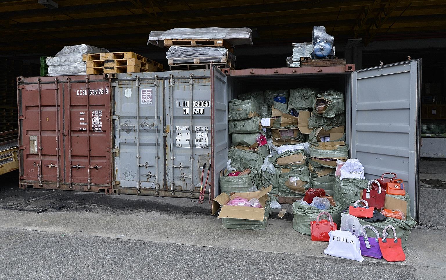 The case goes back to April 2013, when Singapore Customs seized nearly 31,000 fake items, including China-made fashion accessories, that could potentially have sold for over $1 million.