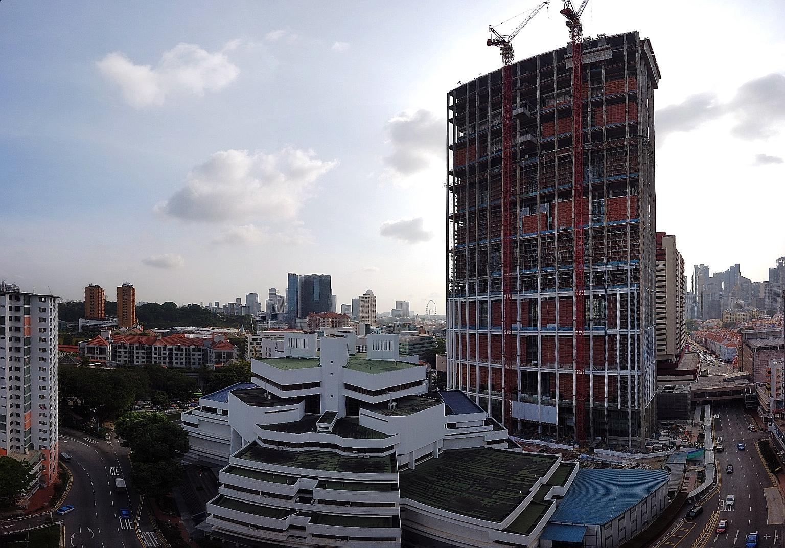 The $450 million development comprises two towers connected by 39 link bridges.