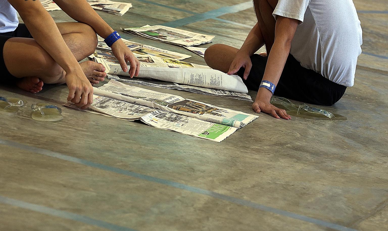 Inmates in the drug rehabilitation centre within Changi Prison Complex. Under changes to the law, the maximum length of DRC will be increased to four years, up from three years.