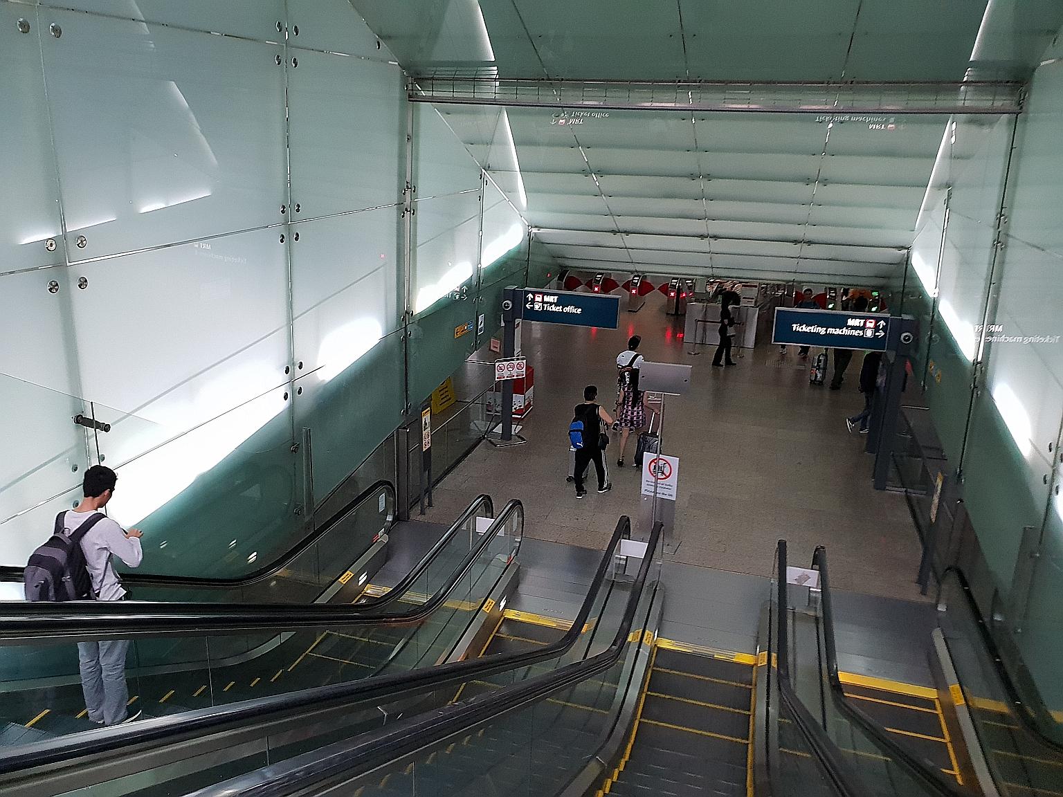 Teacher Ian Stuart suggests it should be made impossible for the escalators to be activated before the shutter door opens.