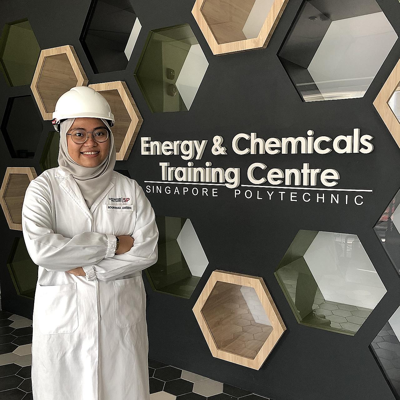 Ms Noorhana Ameera Norzaim enrolled in Singapore Polytechnic after her A levels.