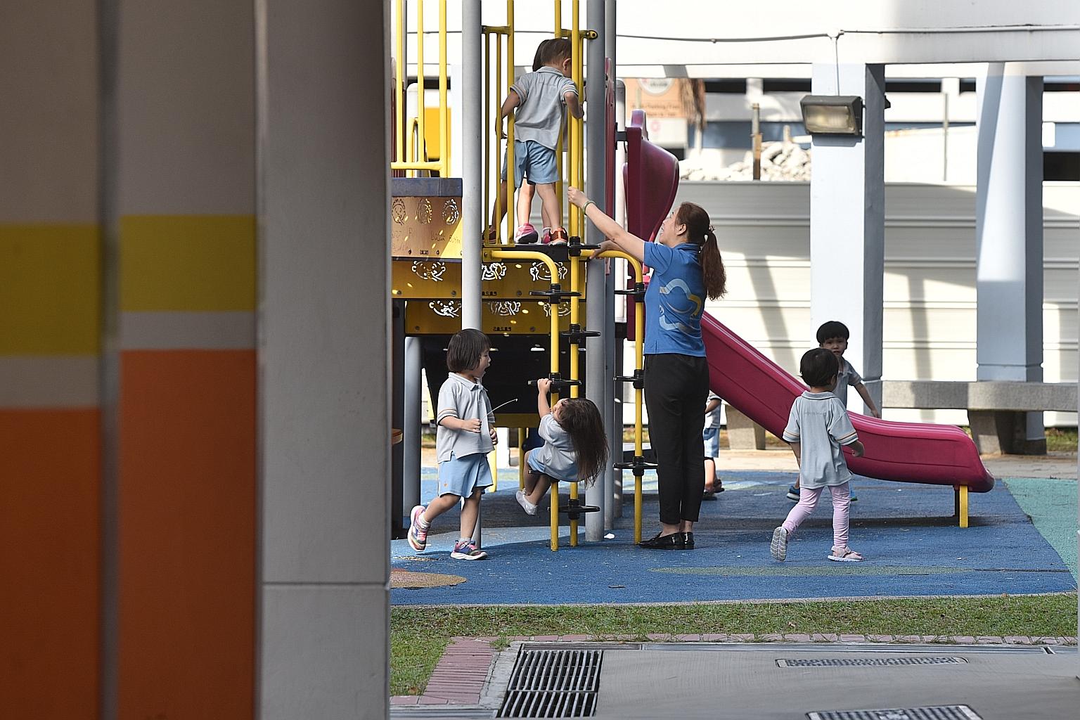 There are programmes where mid-career entrants can earn a salary while being trained as pre-school teachers, Minister for Social and Family Development Desmond Lee said.
