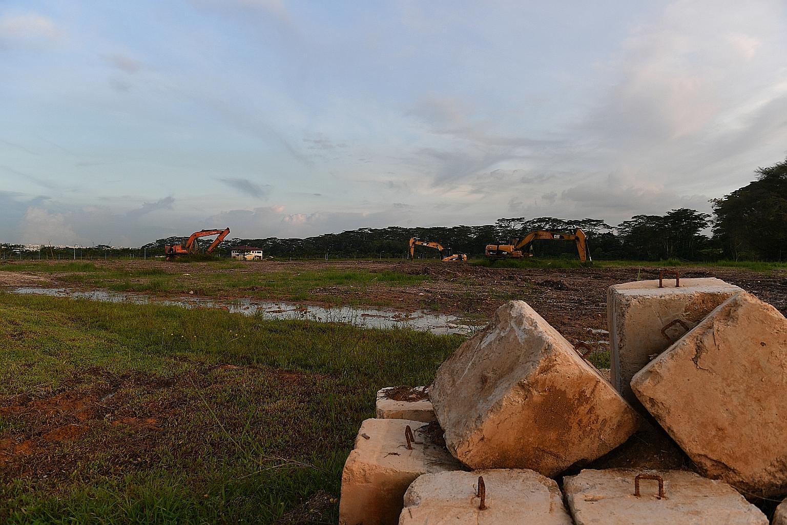 A plot of land in Lim Chu Kang, in this picture taken in May 2017. Two plots of land at Lim Chu Kang were not awarded in the tender exercise as no proposals met the tender requirements. But bidders experienced more success in Sungei Tengah, where all