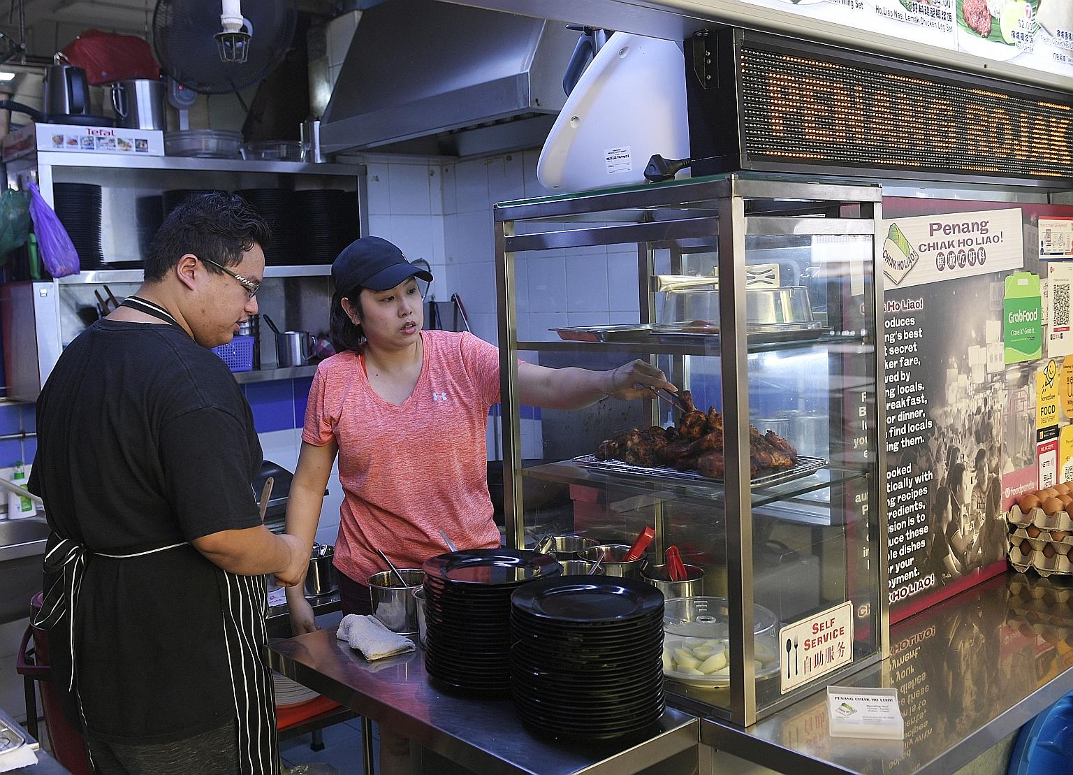 Ms Francesca Ung and her business partner Darrel Krishnan have been running Penang Chiak Ho Liao at Chinatown Complex, which closes on Friday for renovation. They have yet to decide on their future plans.