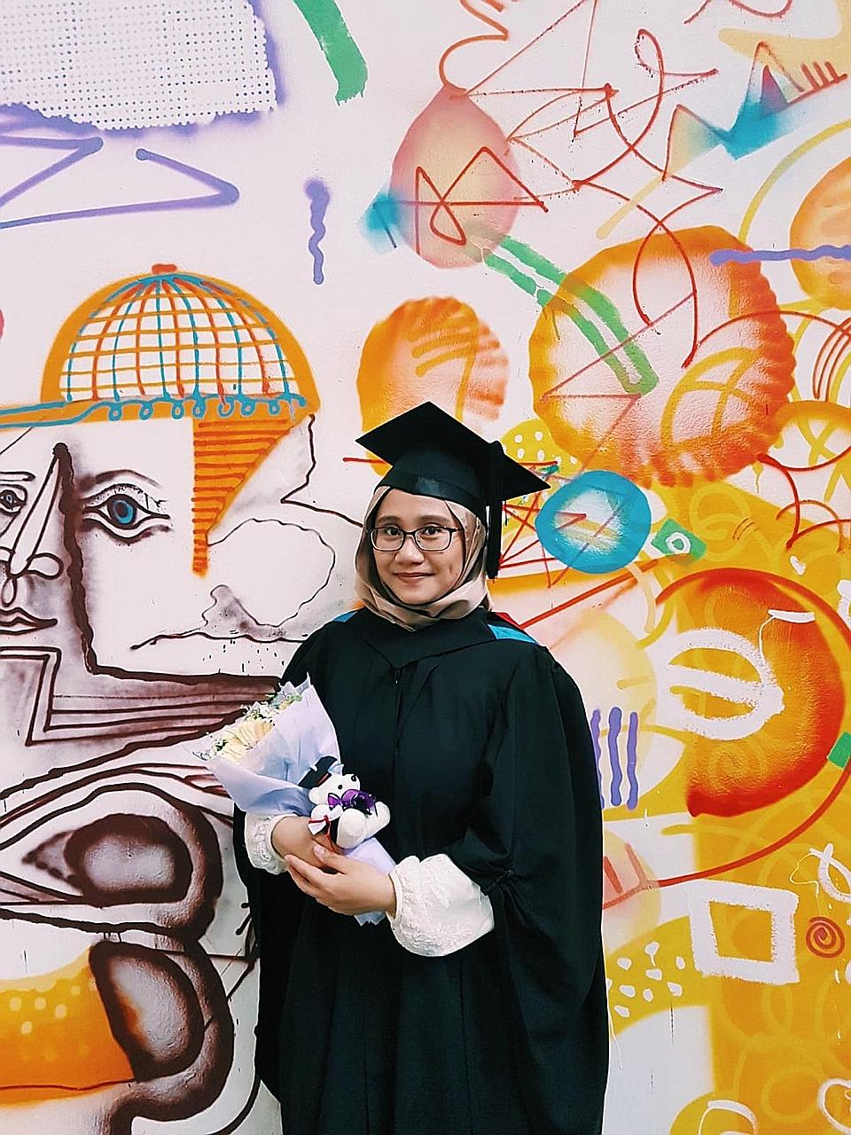SUSS graduate Nurul Amira Azhar, 24, started work last July as an analyst with media intelligence firm Meltwater.