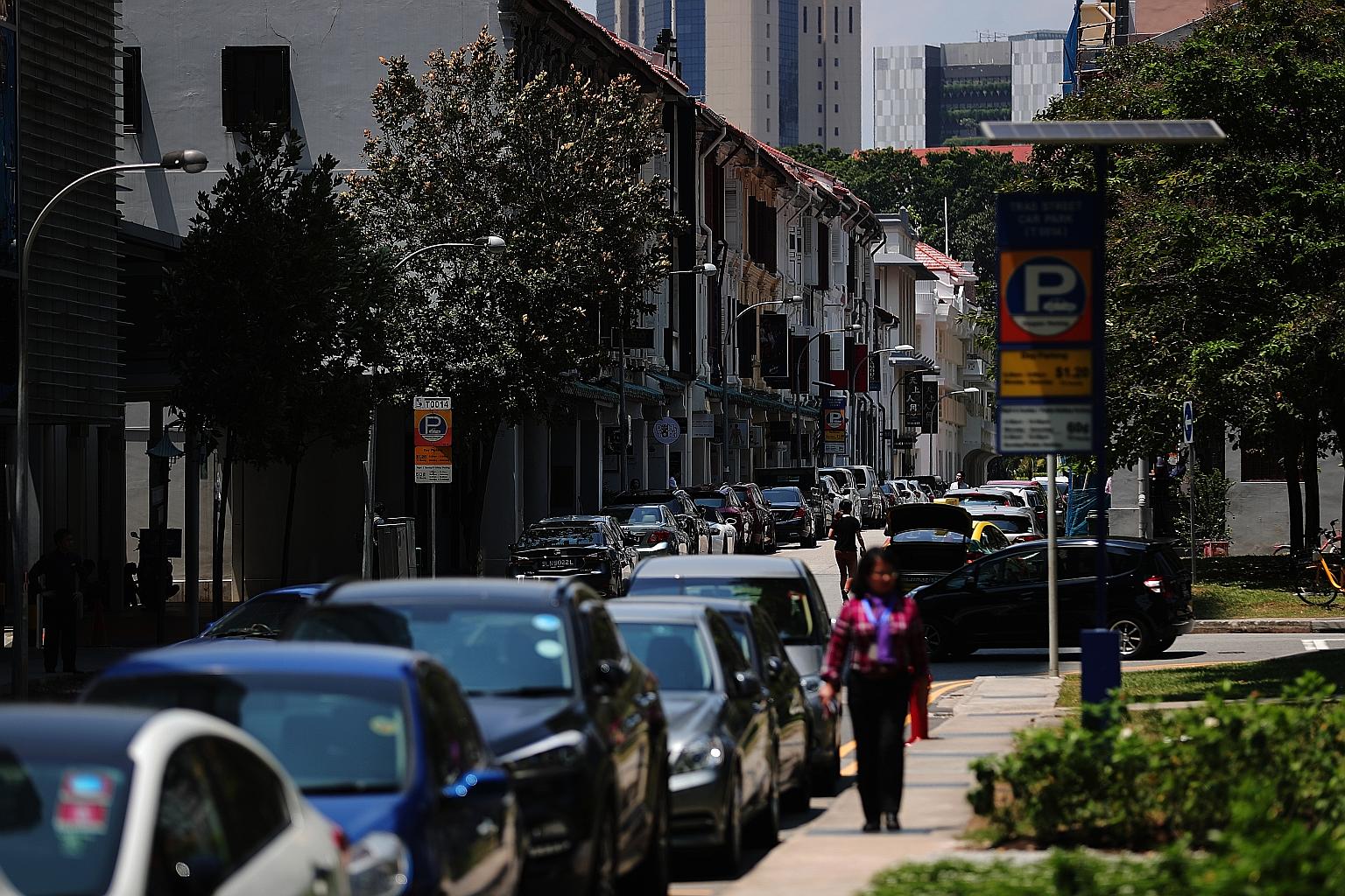 The smart sensors will provide real-time availability of kerbside parking spaces to people looking for one. They will be installed at on-street parking lots in Telok Ayer and Temple streets.