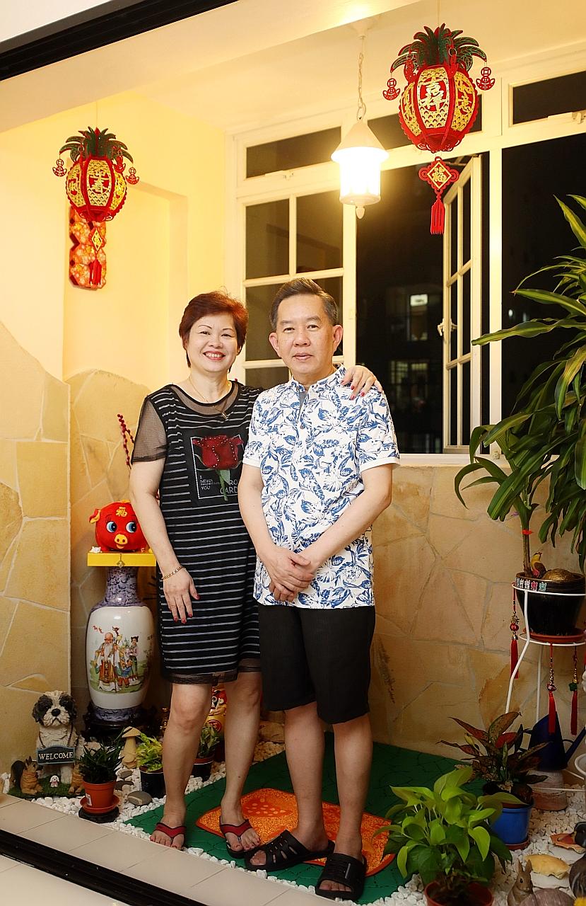 Madam Linda Ng, 55, and her husband Andrew Sim, 62, welcome more options for independent living for seniors. She had to stop work after a 2007 car accident left her with limited mobility in her neck and back.