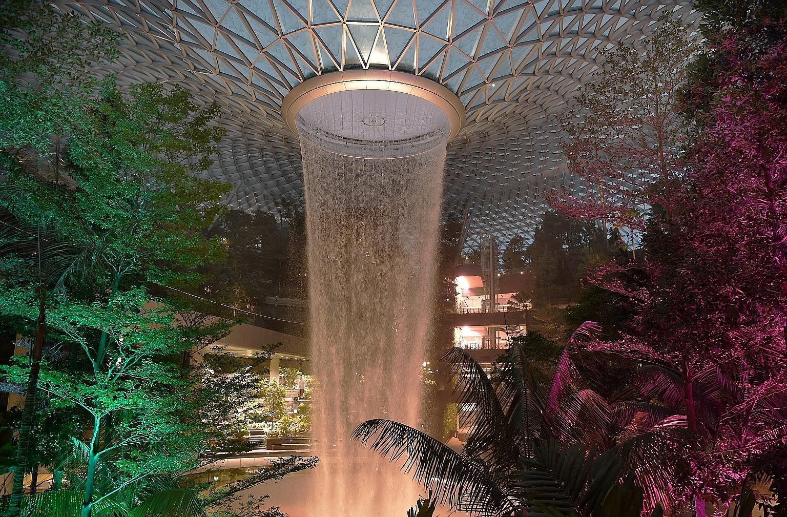 April 17 has been marked for the opening of Changi Airport's Jewel, the $1.7 billion mega-retail and aviation development which boasts the world's tallest indoor waterfall (above). But 500,000 Singapore residents can get a sneak peek of the 10-storey