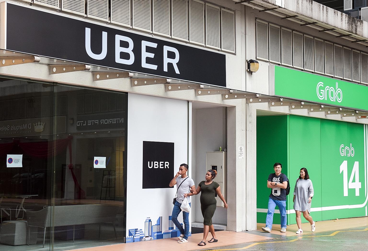 Uber announced in March last year that it was exiting South-east Asia - including Singapore - and that its regional business would be acquired by Grab.