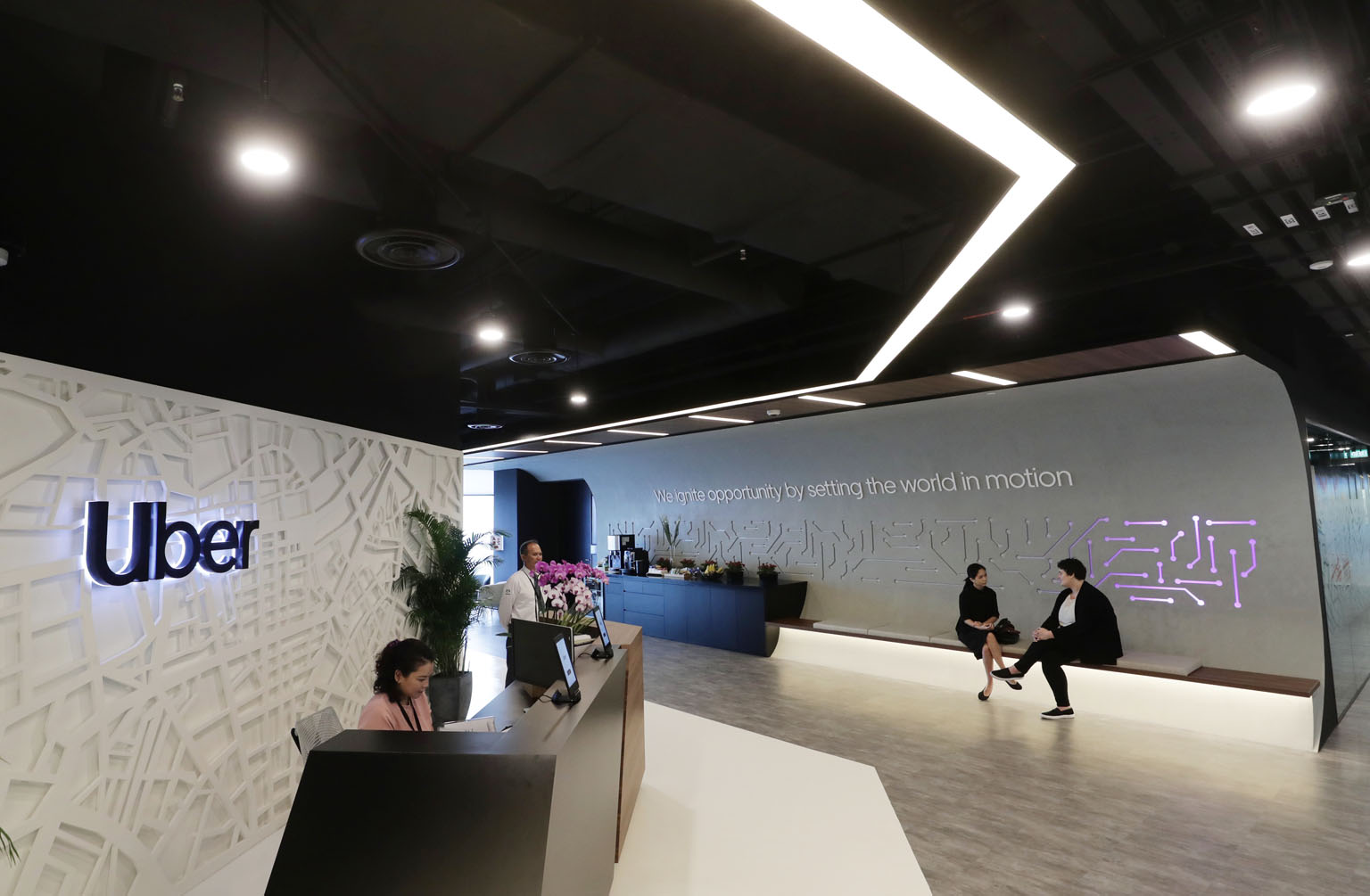 A glimpse of Uber's new regional office in Singapore, ahead of its official opening yesterday.