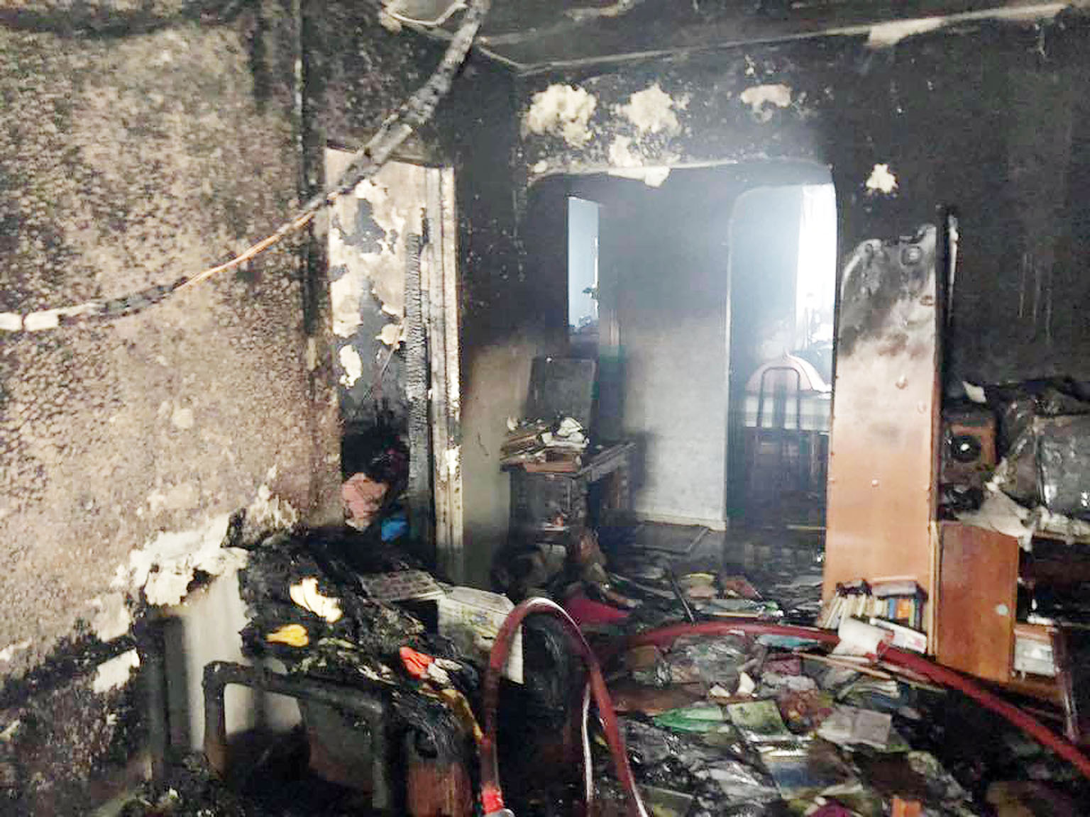The Singapore Civil Defence Force said the fire, which started from a personal mobility device that had been left charging, involved the contents of the living room and a bedroom.