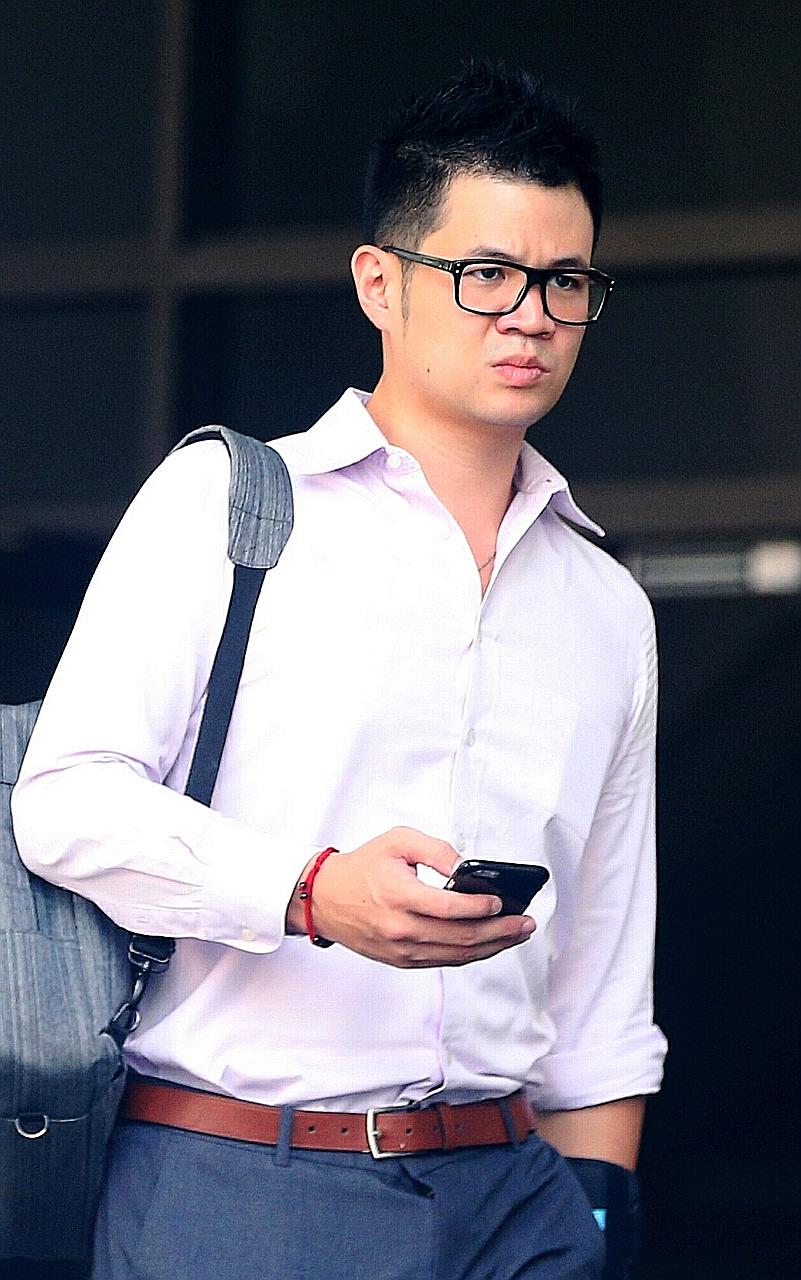 Eric Cheung Hoyu pleaded guilty to one count each of committing mischief and an offence under the Road Traffic Act. ST PHOTO: WONG KWAI CHOW