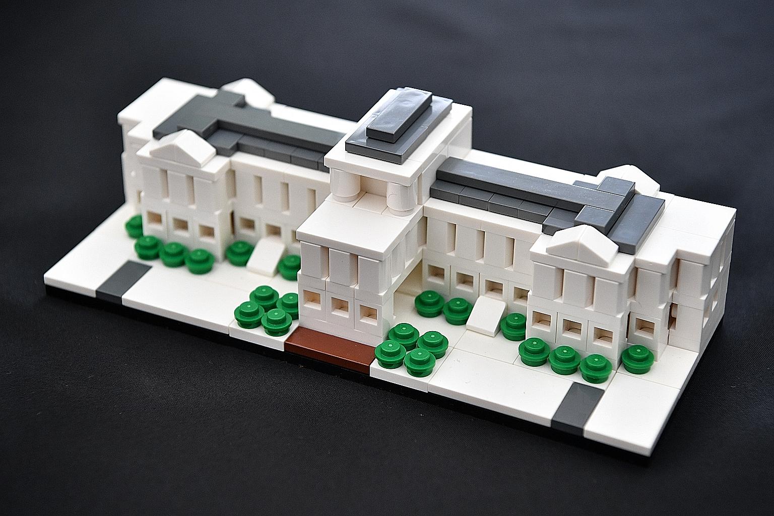 The Lego model was made to mark the Istana's 150th anniversary this year.