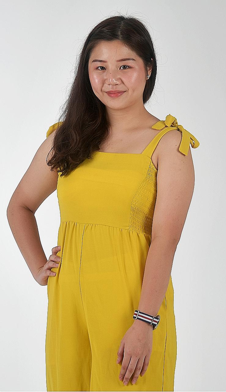 First-year SUSS marketing student Victoria Wong says that perhaps cultural expectations make men think they have to earn more. ST PHOTO: KUA CHEE SIONG