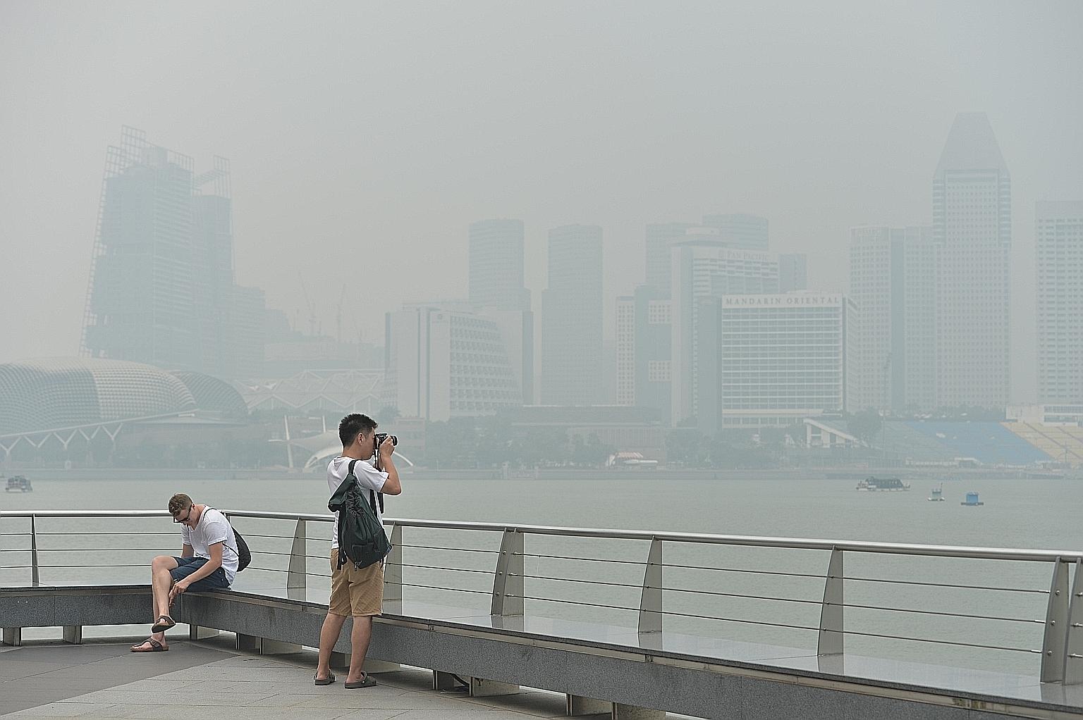 The 2015 haze affected Singapore, Malaysia and parts of Indonesia.