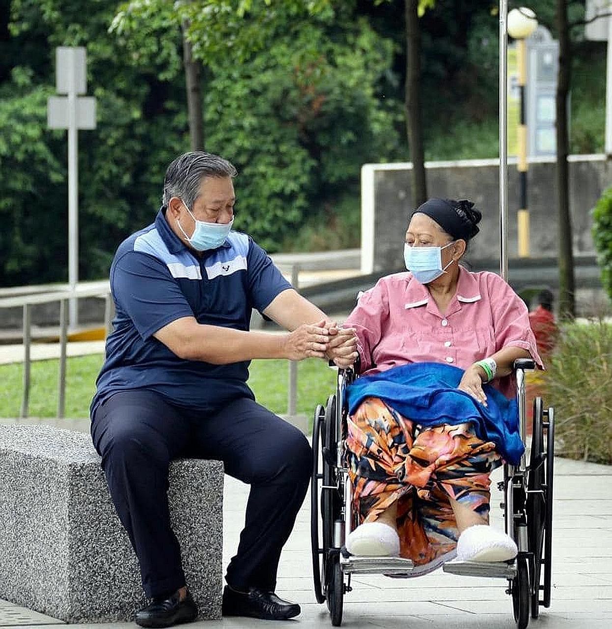 Mrs Ani Yudhoyono shared her struggle with cancer through Instagram. She last posted a picture of herself with her husband outside the hospital ward on May 16.