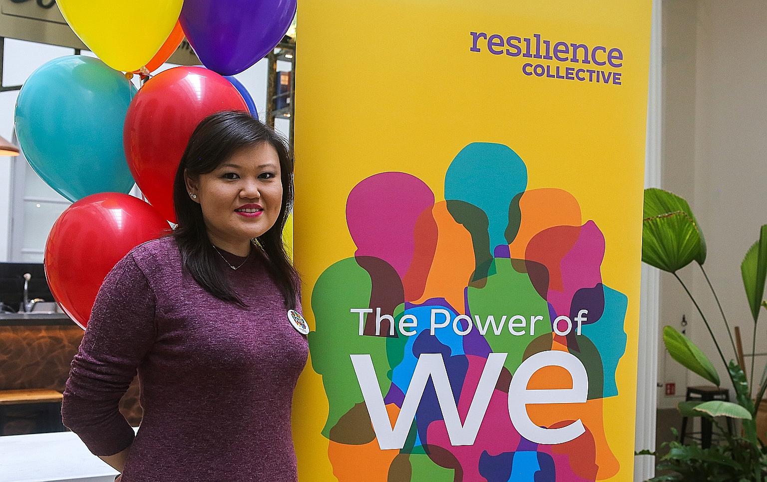 Ms Susan Ong, who used to struggle with major depressive disorder and anxiety, is a peer support specialist with Resilience Collective. 