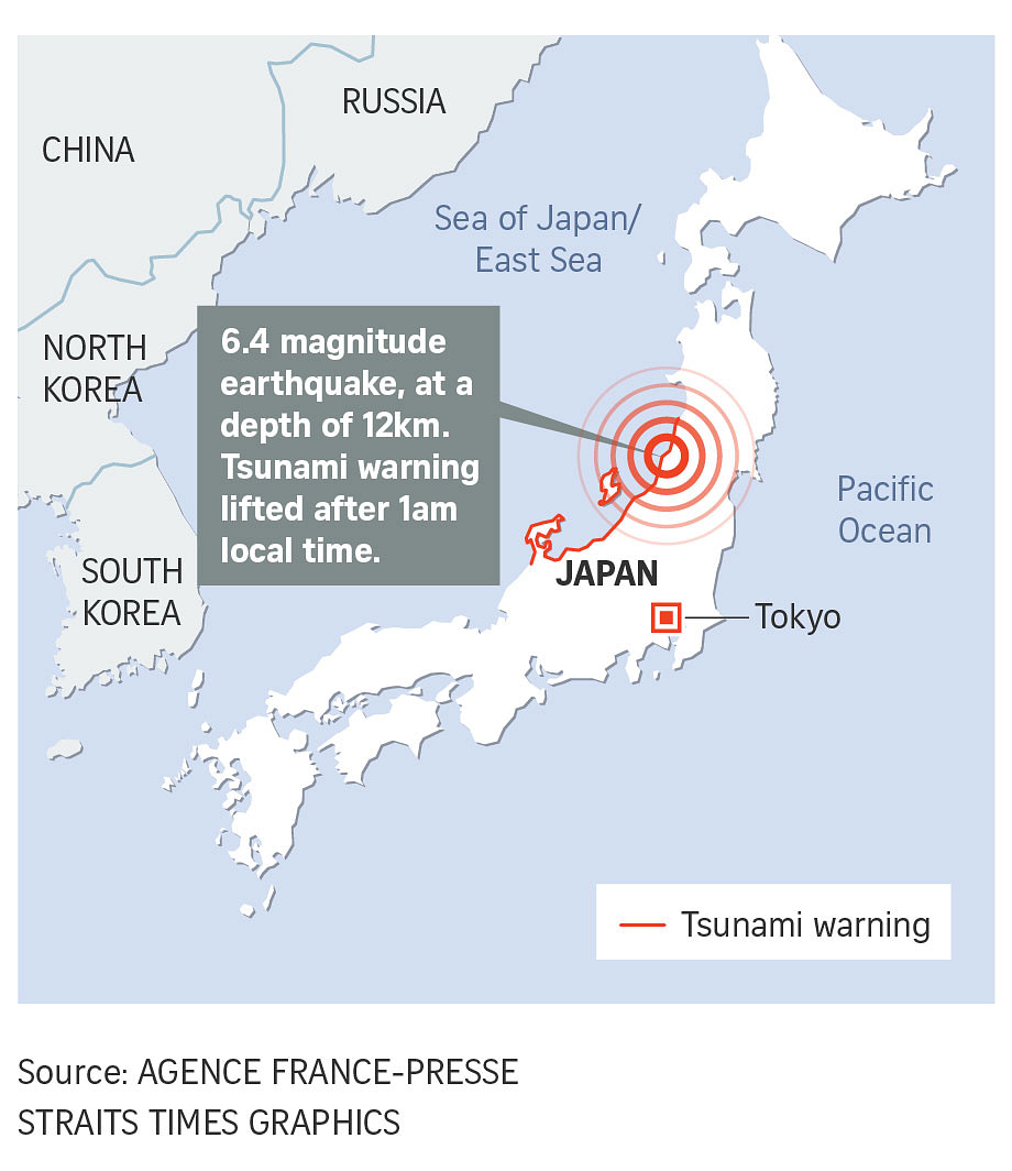 Earthquake of magnitude 6.3 jolts southern Japan, no tsunami warning ...