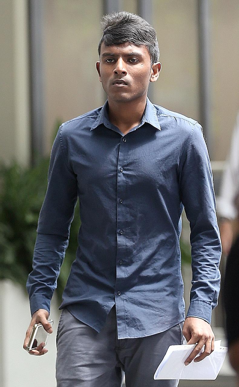 Thirumal Pavithran, 25, was sentenced to 10 weeks' jail after pleading guilty to four counts of remaining outside Singapore without a valid exit permit.