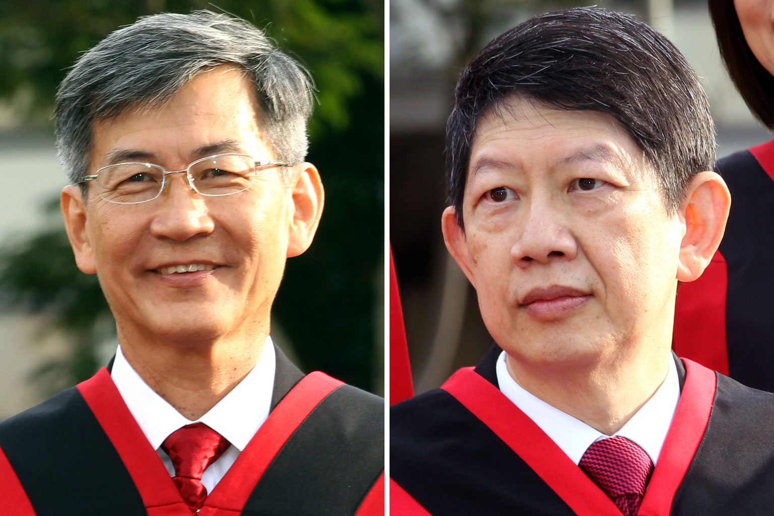 The tenure of Justice Tan Siong Thye (left) will be extended from tomorrow while that of Justice Woo Bih Li will be effective from Dec 31.