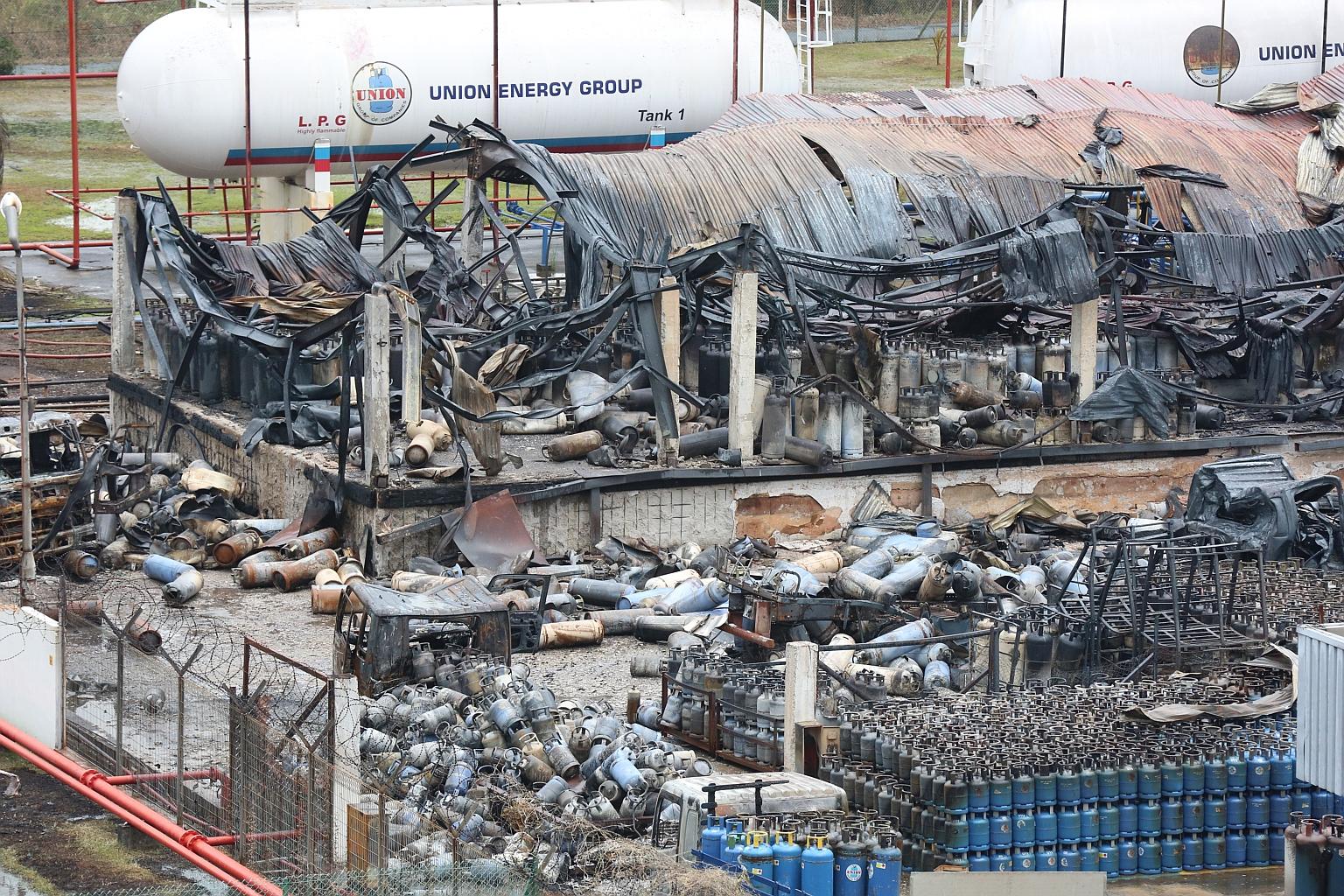 The massive blaze last Friday at a facility of one of Union's suppliers, Summit Gas Systems, involved hundreds of LPG cylinders. Union Gas said its management has been in discussion with Summit, and it will work with both Summit and Semgas Supply to 