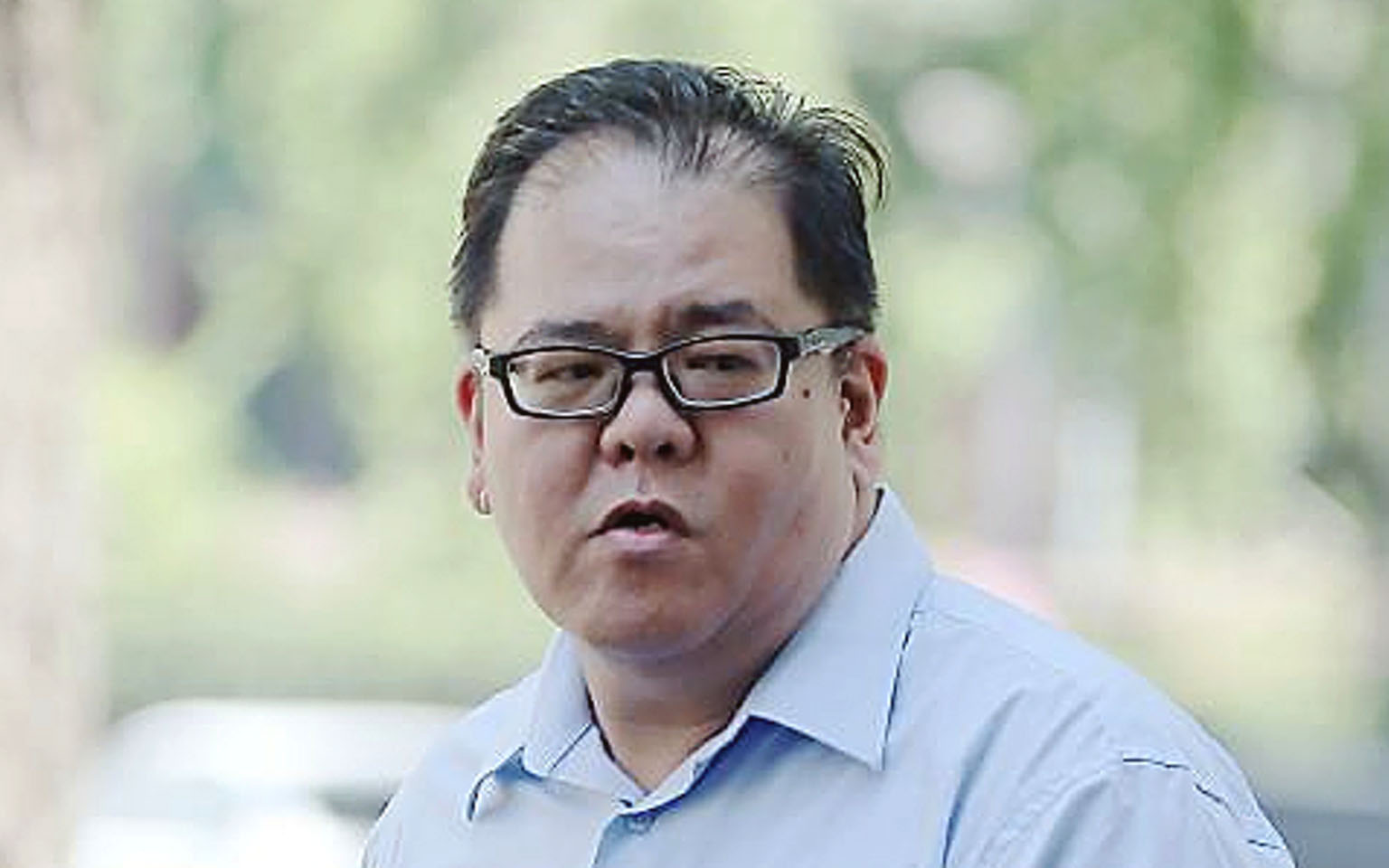 Seah Chin Peng, who has been suspended from service, pleaded guilty to committing mischief.