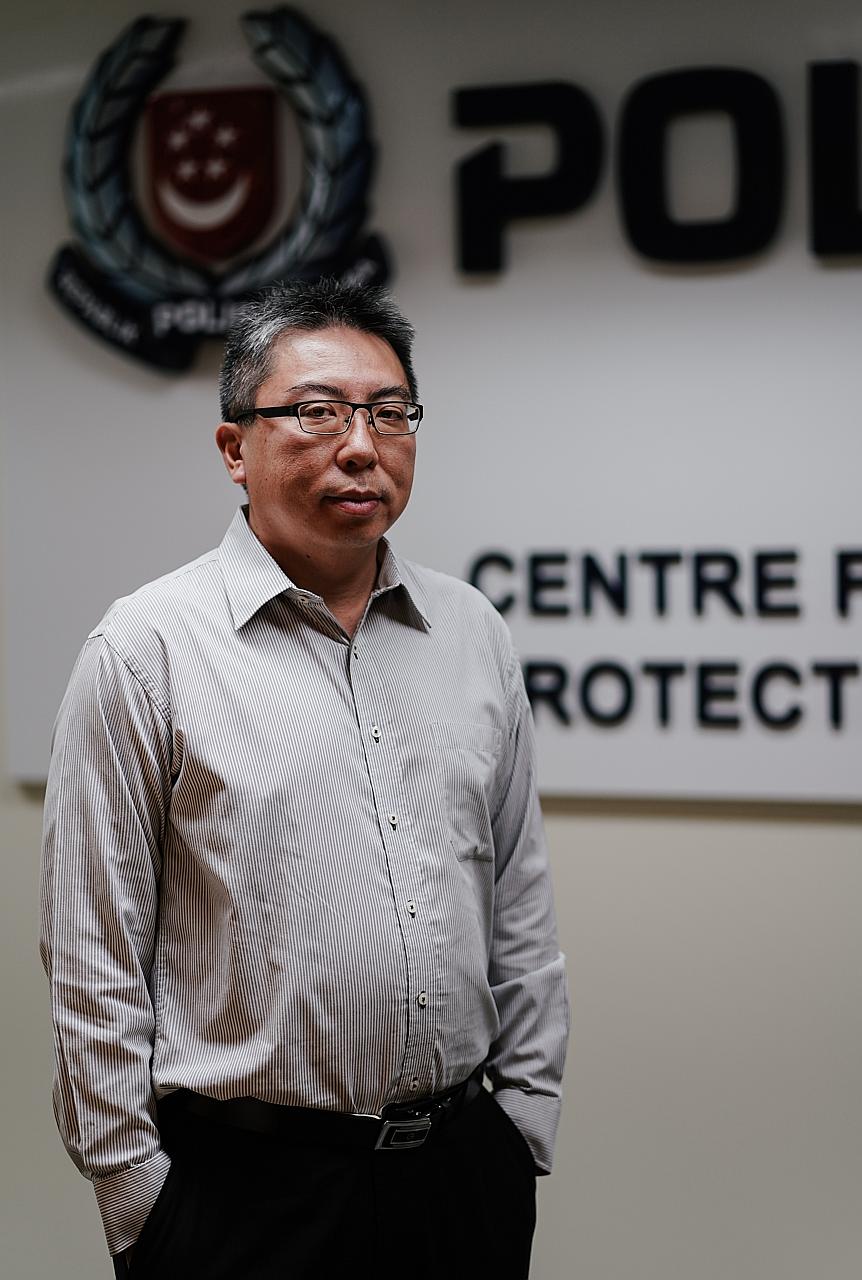 Centre for Protective Security director Andy Tan says the centre became a department under the Singapore Police Force because it shares similar functions as the police. ST PHOTO: ONG WEE KIAT