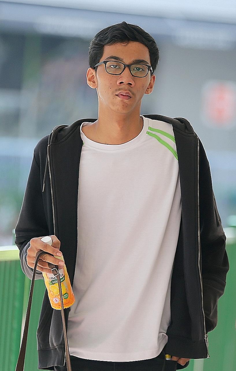 Muhammad Lutfi Dzakir Abdul Rahman, 18, pleaded guilty to riding his e-scooter in a rash manner. ST PHOTO: WONG KWAI CHOW