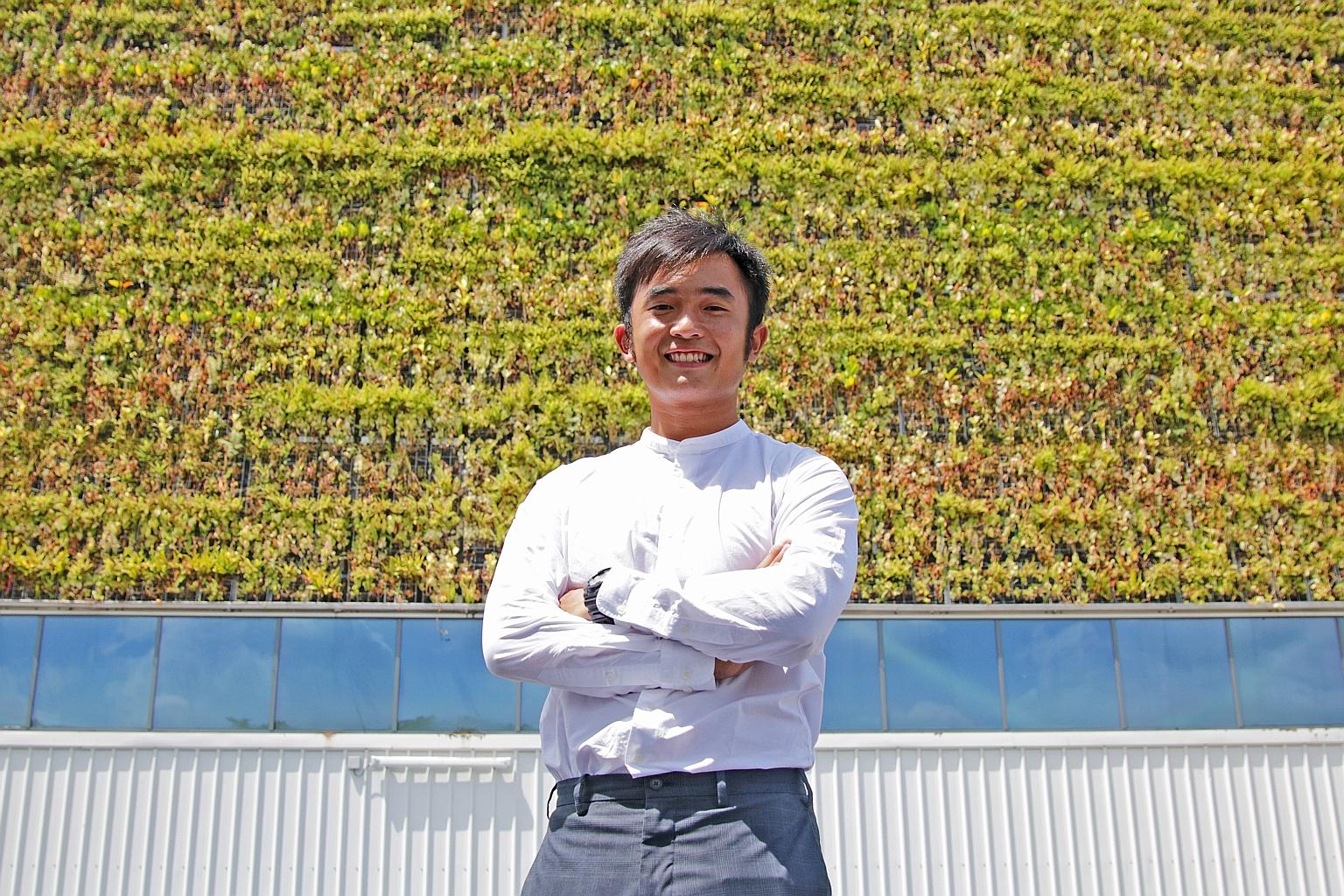 Mr Zac Toh, 27, founded urban greenery specialist GWS Living Art in 2012. It has clinched several notable projects in recent years.