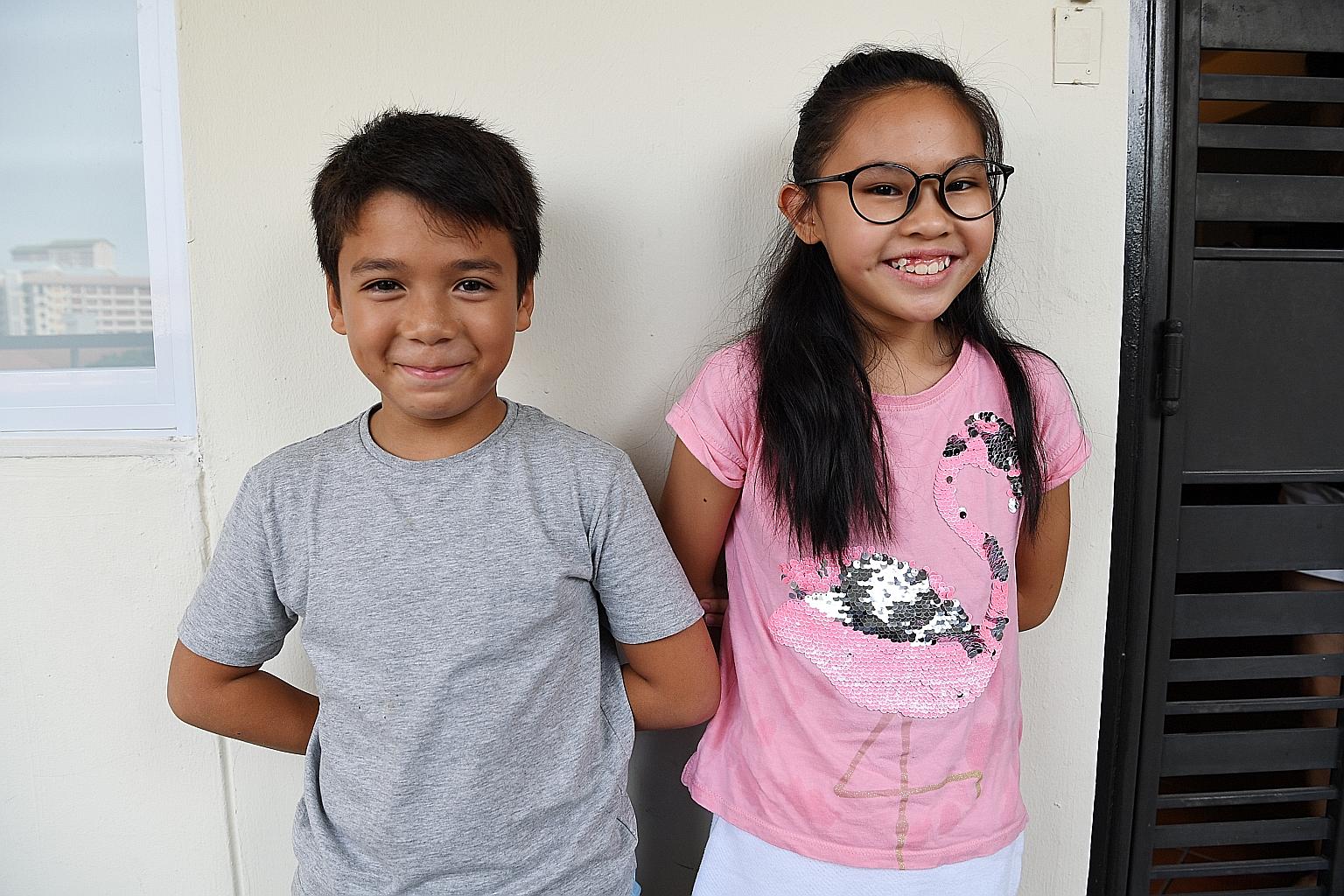 Primary 4 pupils Yann Bretault and Alexis Lee will get their results based on the new Achievement Level scoring system next year, in preparation for the changes that will kick in in 2021.