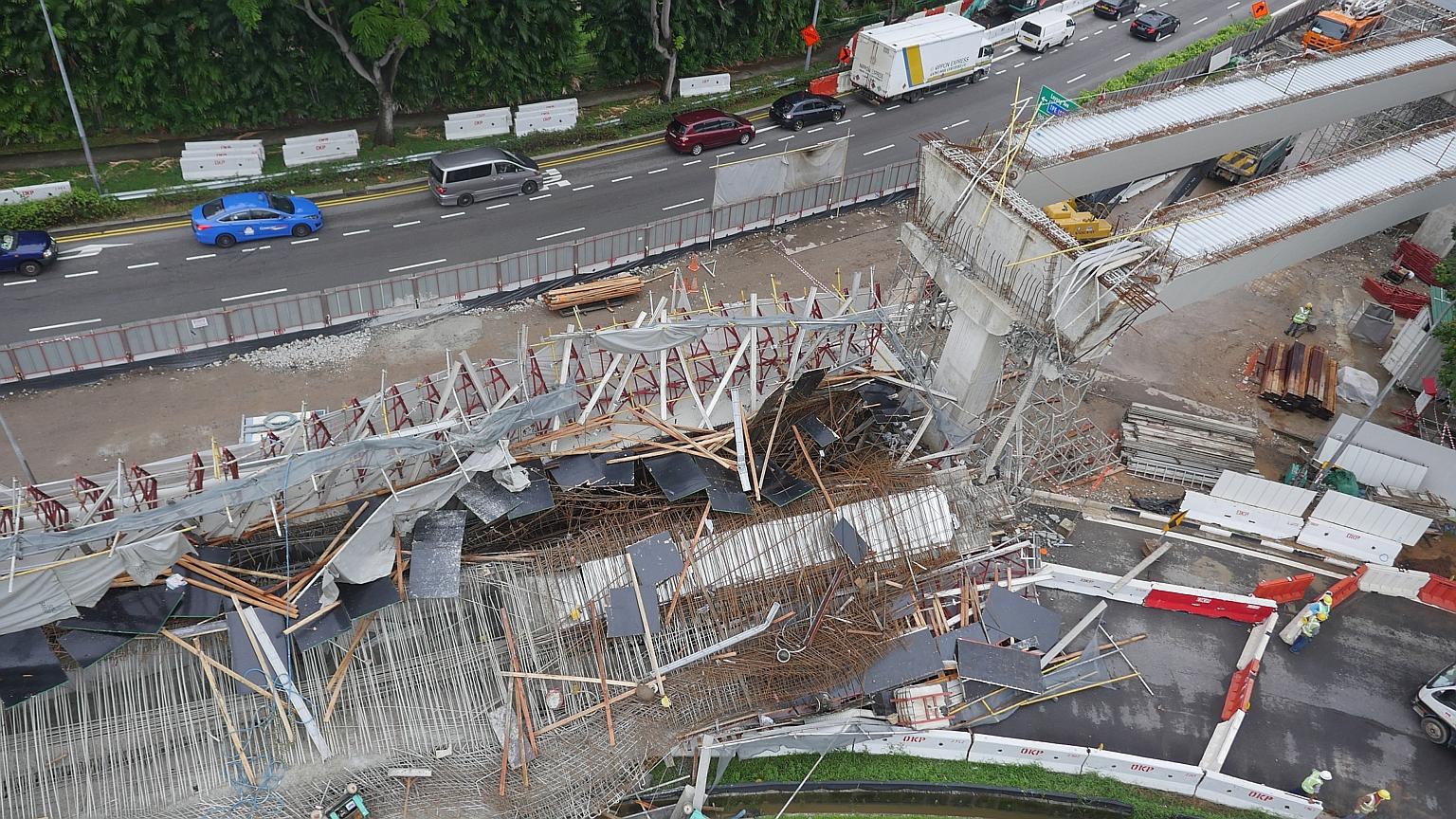 The collapse of the Pan-Island Expressway viaduct in July 2017 resulted in the death of a Chinese worker. Ten other workers were hurt - two seriously - during the incident.