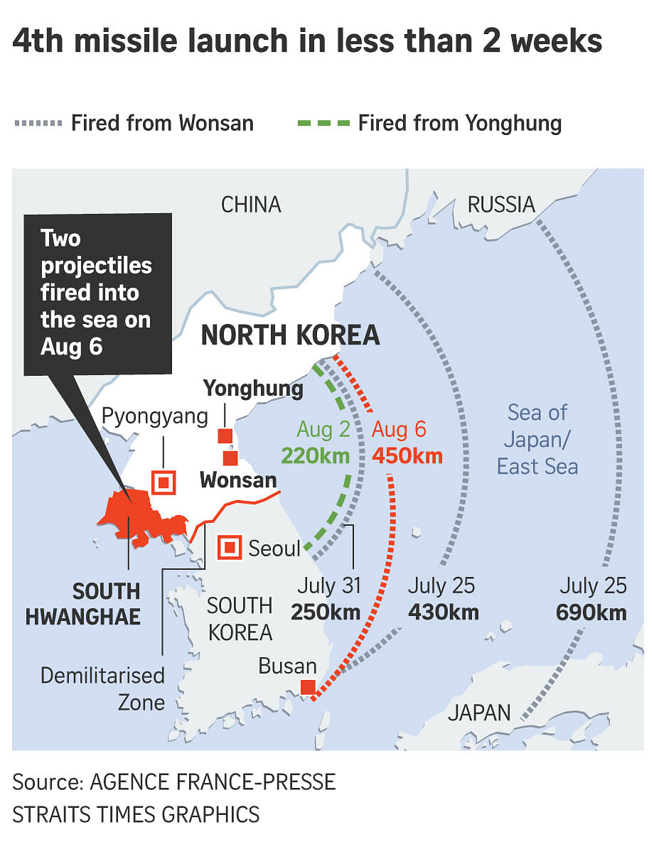 North Korea conducts new launches, threatens to take 'new road' | The ...