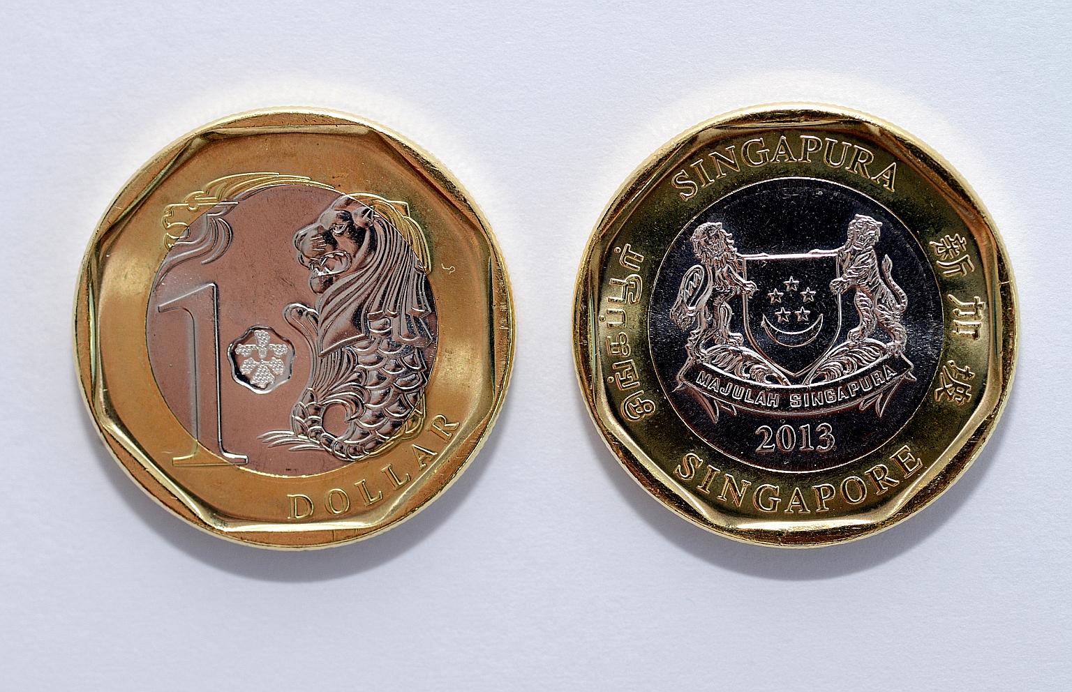 The bimetallic composition of the $1 coin makes it harder to counterfeit.