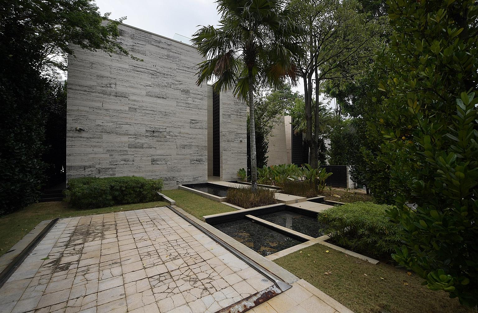 The $14 million Sentosa Cove waterfront villa from developer Sandy Island, which admitted to more than 200 of the defects. ST PHOTO: ALPHONSUS CHERN