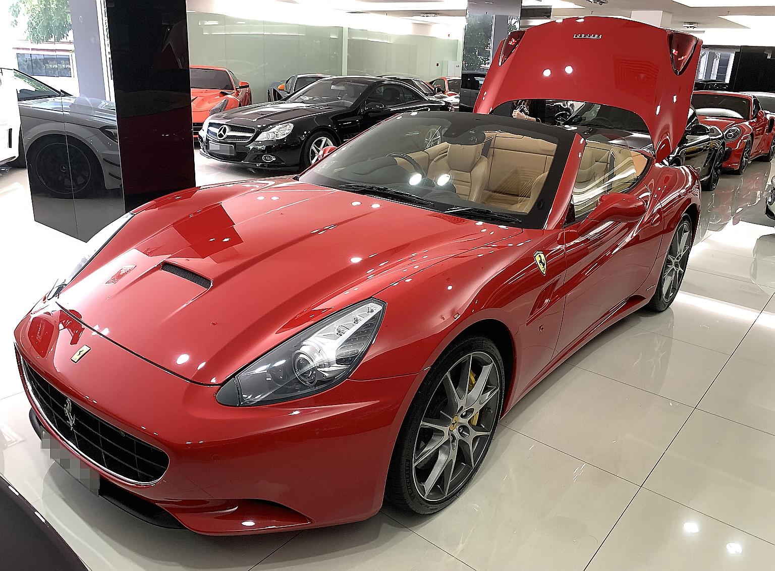 With the loophole in car loan regulations, a buyer can get a 90 per cent loan option for this pre-owned Ferrari priced at $298,000, which means only $30,000 is required for the cash down payment instead of $119,200.