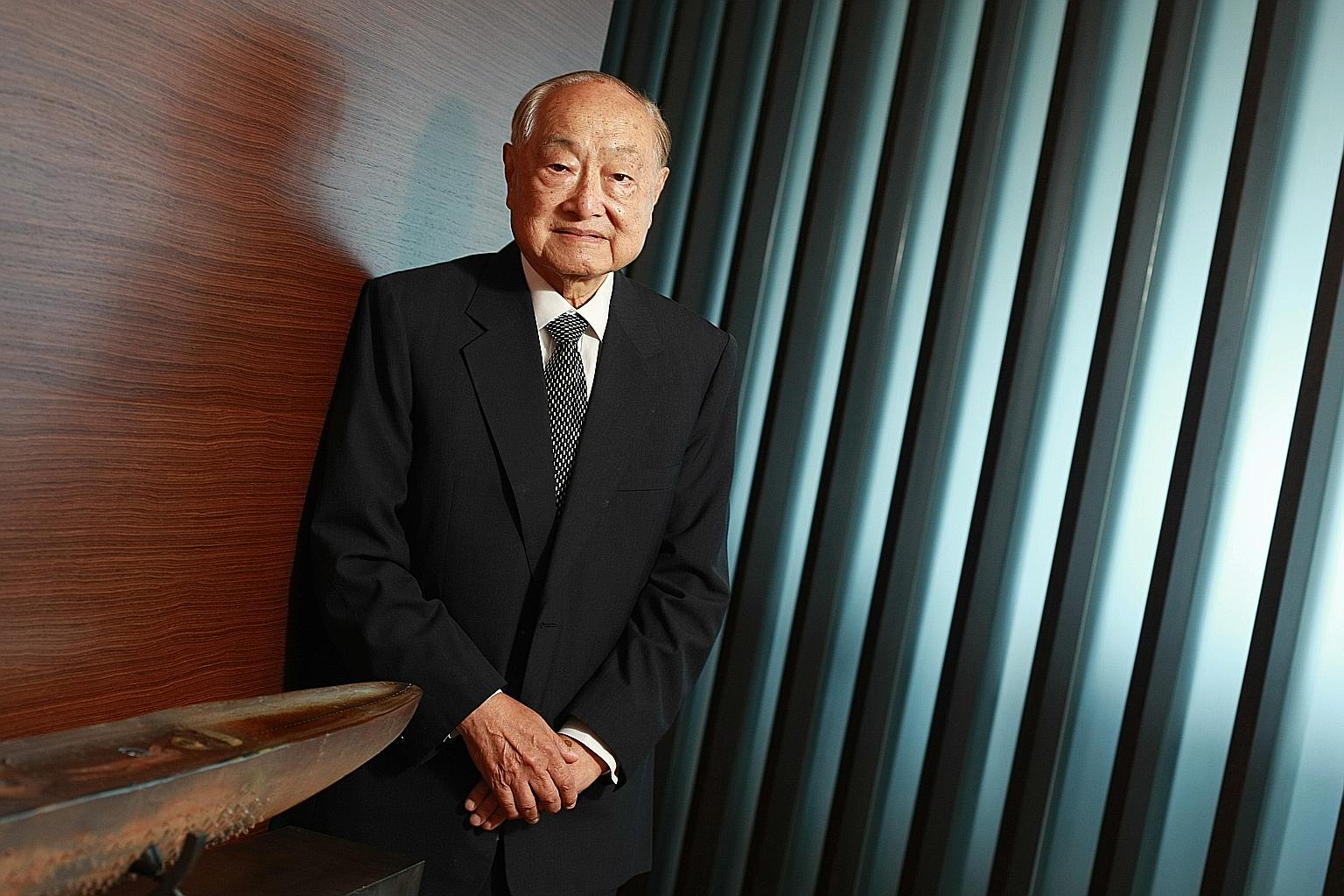 The late Tan Sri Frank Tsao was made an honorary Singapore citizen in 2008 for championing the nation's development as an international maritime hub.