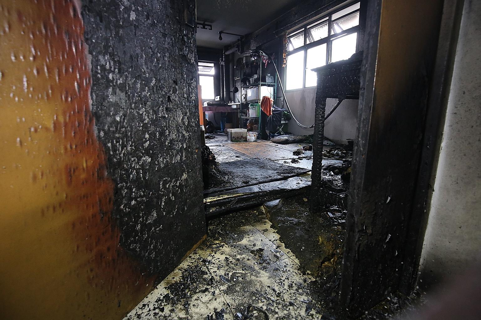 A preliminary probe into the cause of the fire indicated that it was of an electrical origin from a PMD that was charging.