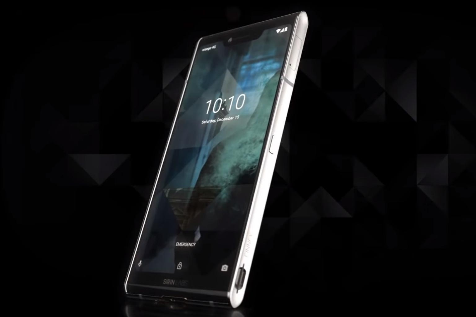 Sirin Labs Finney mobile phone with cyber security features
