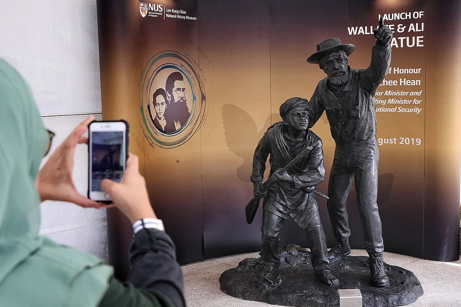 Alfred Russel Wallace and his assistant, Ali, collected over 125,660 specimens of insects, birds, reptiles, mammals and shells from South-east Asia. ST PHOTO: JASON QUAH