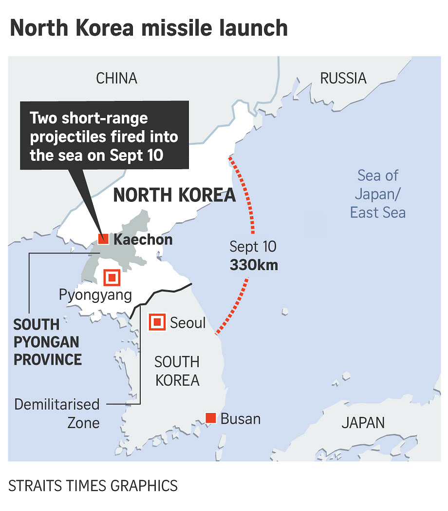 North Korea fires two projectiles after offering talks with US | The ...