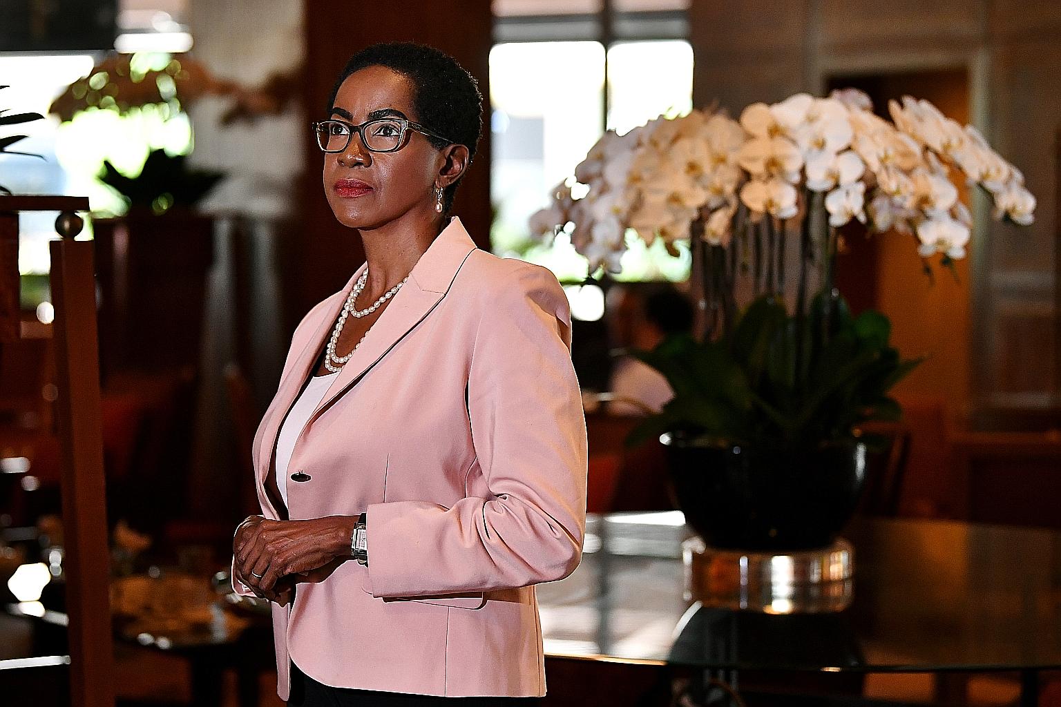 Mrs Judith Francis-Wertenbroch, an American now based here, was a consultant at a risk management firm in New York's World Trade Center at the time of the attacks on Sept 11, 2001. ST PHOTO: LIM YAOHUI